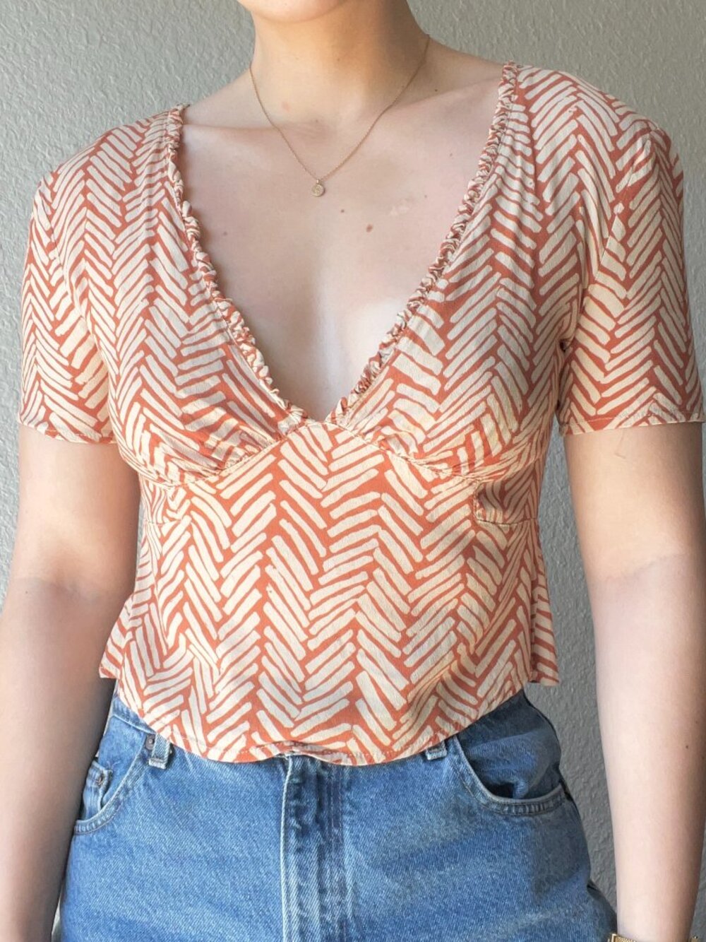 VRG GRL Londyn Top in Tile